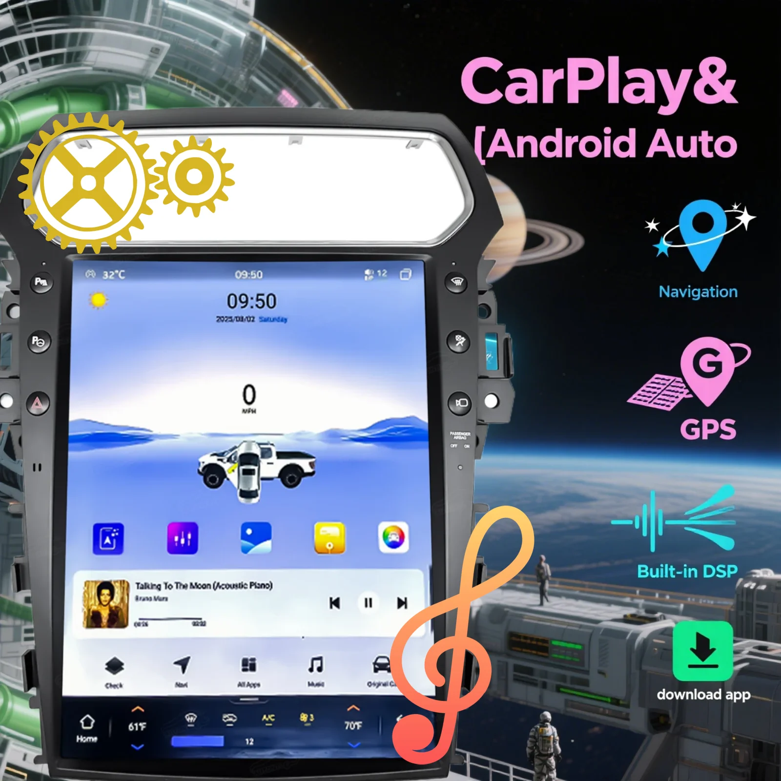 13.8" Upgrade For Ford Explorer 2011-2019 Android Multimedia Player Stereo Car Auto Radio Radio CarPlay GPS Navigation Accessor
13.8" Upgrade For Ford Explorer 2011-2019 Android Multimedia Player Stereo Car Auto Radio Radio CarPlay GPS Navigation Accessor
