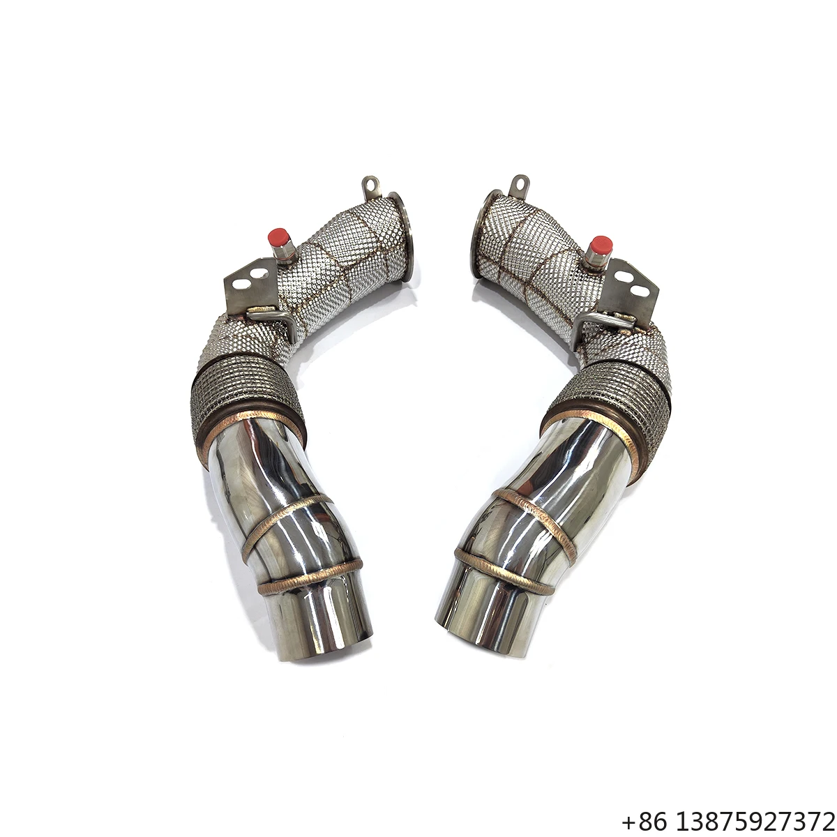 For 2010-2016 M5 F10 N63 V8 4.4T T304 Stainless Steel WITH HEAT SHIELD Block the signal Downpipe Ecnal Product
For 2010-2016 M5 F10 N63 V8 4.4T T304 Stainless Steel WITH HEAT SHIELD Block the signal Downpipe Ecnal Product