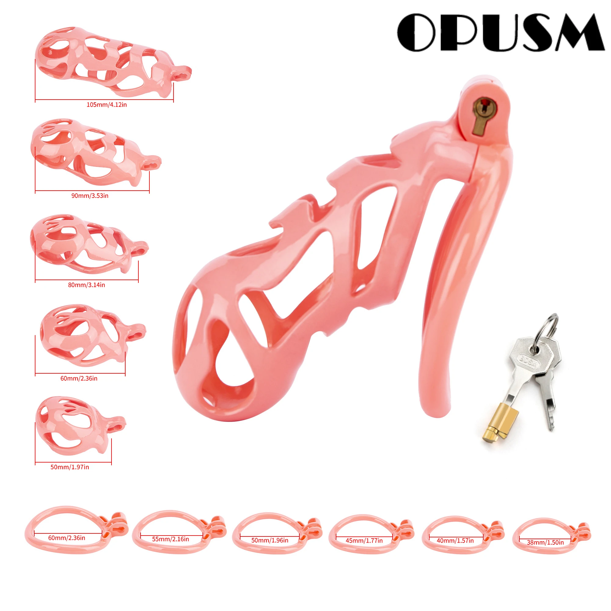 Клетка для пениса OUPSM с двойными кольцами для любителей БДСМ, с 3D принтом, розовый призрак
Клетка для пениса OUPSM с двойными кольцами для любителей БДСМ, с 3D принтом, розовый призрак