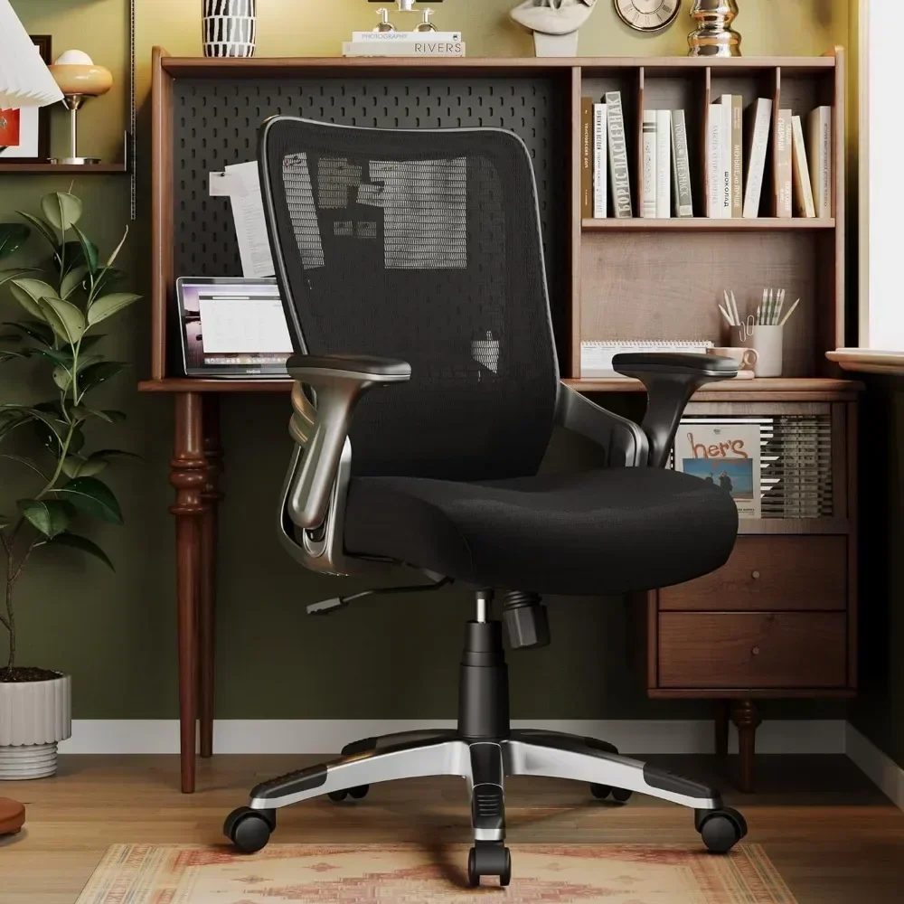 Ergonomic Office Desk Chair, Mesh Computer Gaming Chairs with Adjustable Flip-Up Arms, Swivel Wheel, Office Chair
Ergonomic Office Desk Chair, Mesh Computer Gaming Chairs with Adjustable Flip-Up Arms, Swivel Wheel, Office Chair