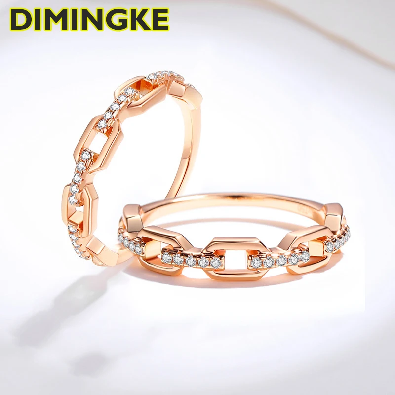 DIMINGKE Brand Hexagon Rose Gold Ring S925 Silver Free Shipping D Mosonite Fine Jewelry Women's Wedding Party Birthday Gift
DIMINGKE Brand Hexagon Rose Gold Ring S925 Silver Free Shipping D Mosonite Fine Jewelry Women's Wedding Party Birthday Gift