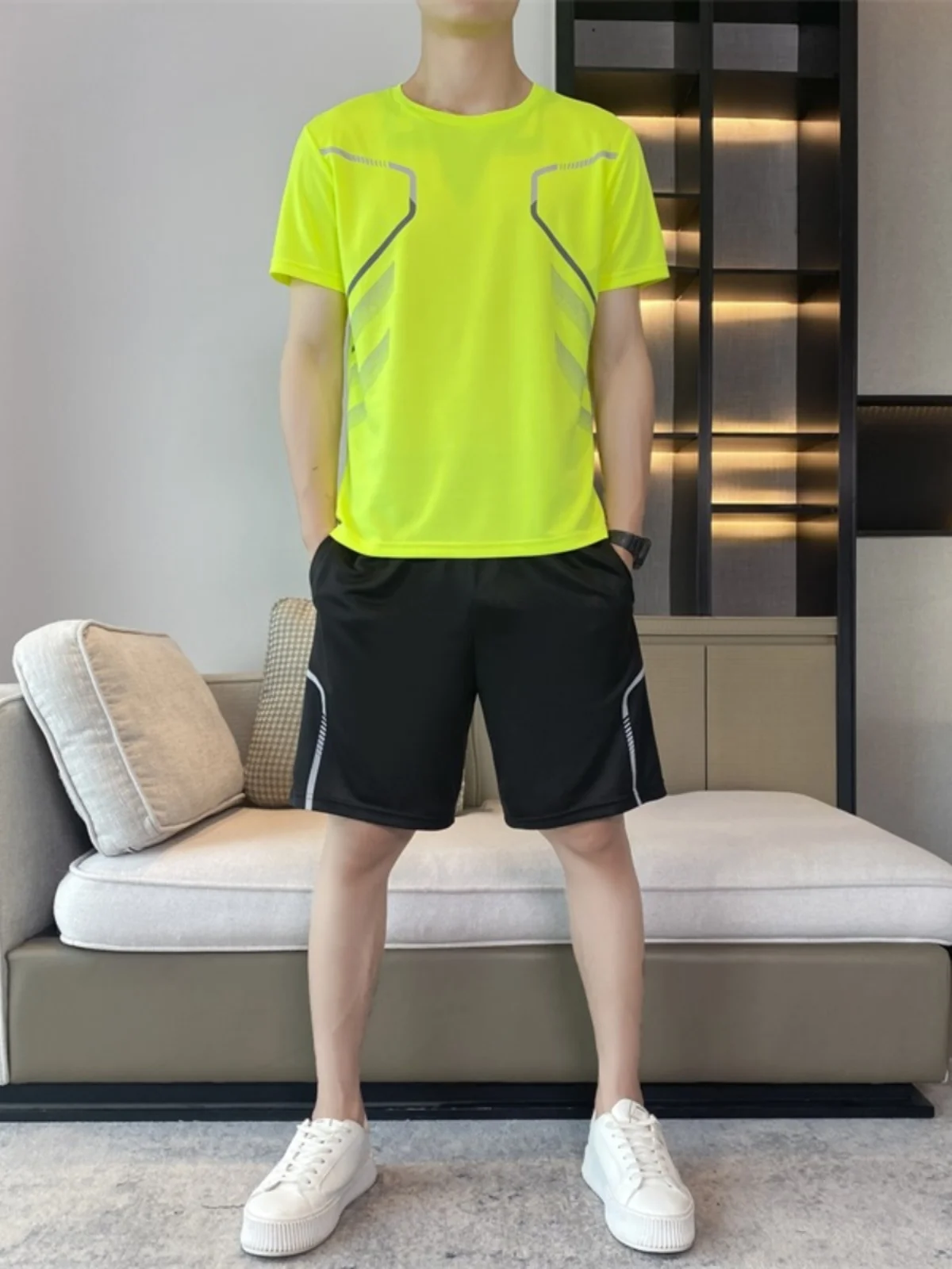 Ice Silk Sports Training Fitn Qui Dry Suit Men's Summer ort Sve orts Youth Casual Sportswear Polyester Fiber
Ice Silk Sports Training Fitn Qui Dry Suit Men's Summer ort Sve orts Youth Casual Sportswear Polyester Fiber