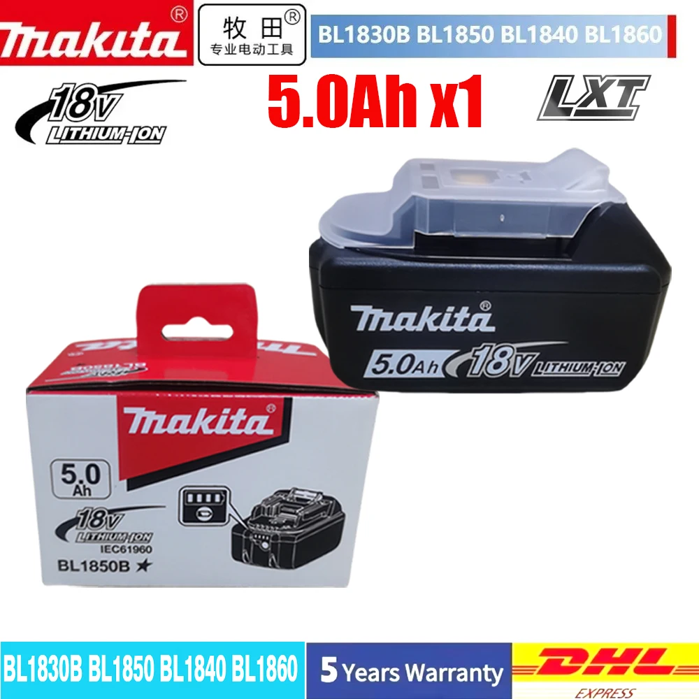 Original Makita 18V 6.0Ah rechargeable battery, with long battery life and fast charging. Makita BL1830 electric tool battery,
Original Makita 18V 6.0Ah rechargeable battery, with long battery life and fast charging. Makita BL1830 electric tool battery,