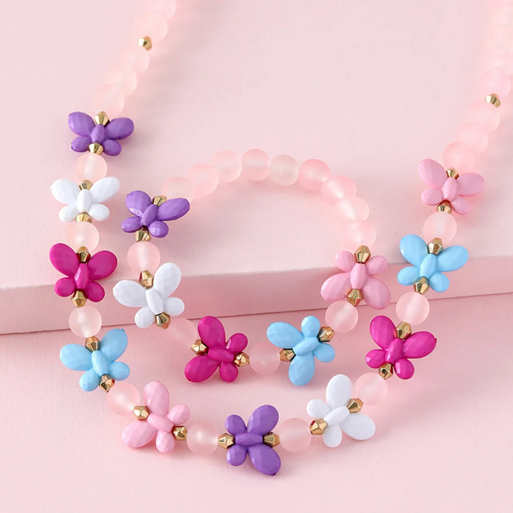 2 Sets Beaded Necklace Bracelet Kids Costume Jewelry Children Fashion Resin Colorful Party Summer Beach Birthday Gift for Girls 
2 Sets Beaded Necklace Bracelet Kids Costume Jewelry Children Fashion Resin Colorful Party Summer Beach Birthday Gift for Girls
