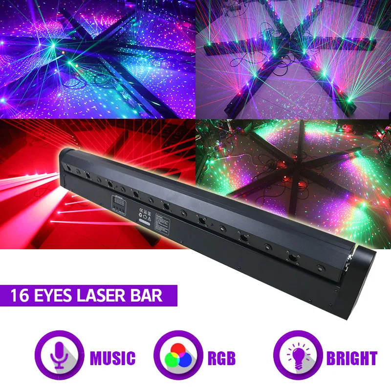 Sunart 16 Eyes Laser Bar Stage Effect Lighting For Dj Disco Party Club Events Show Concert Beam Starry Moving Head DMX Lamp
Sunart 16 Eyes Laser Bar Stage Effect Lighting For Dj Disco Party Club Events Show Concert Beam Starry Moving Head DMX Lamp