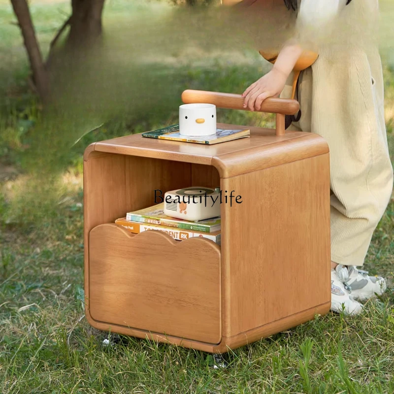 Solid Wood Bedside Table for Home Bedroom, Movable Bedside Storage Cabinet
Solid Wood Bedside Table for Home Bedroom, Movable Bedside Storage Cabinet