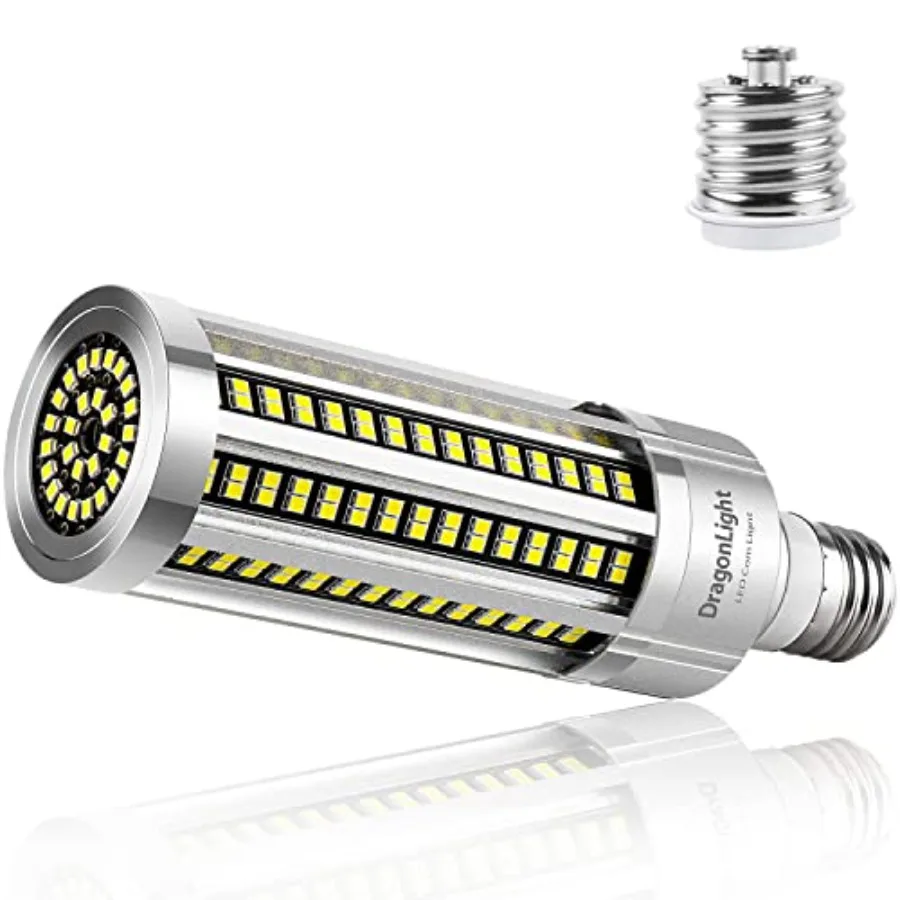 60W Corn LED Light Bulb Fanless 200 Watt Metal Halide/HID/HPS Replacement E26/E39 Mogul Base LED Lamp 7200LM
60W Corn LED Light Bulb Fanless 200 Watt Metal Halide/HID/HPS Replacement E26/E39 Mogul Base LED Lamp 7200LM