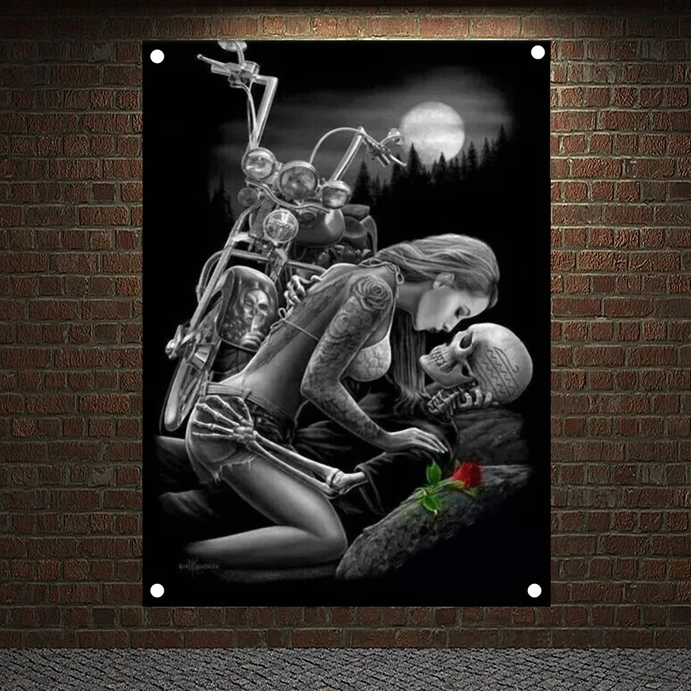 Motorcycle Riders or Die Skull Banners Flags Tapestry Wall Art Electrombile Poster For Garage Club Store Home Decor Wall Hanging
Motorcycle Riders or Die Skull Banners Flags Tapestry Wall Art Electrombile Poster For Garage Club Store Home Decor Wall Hanging