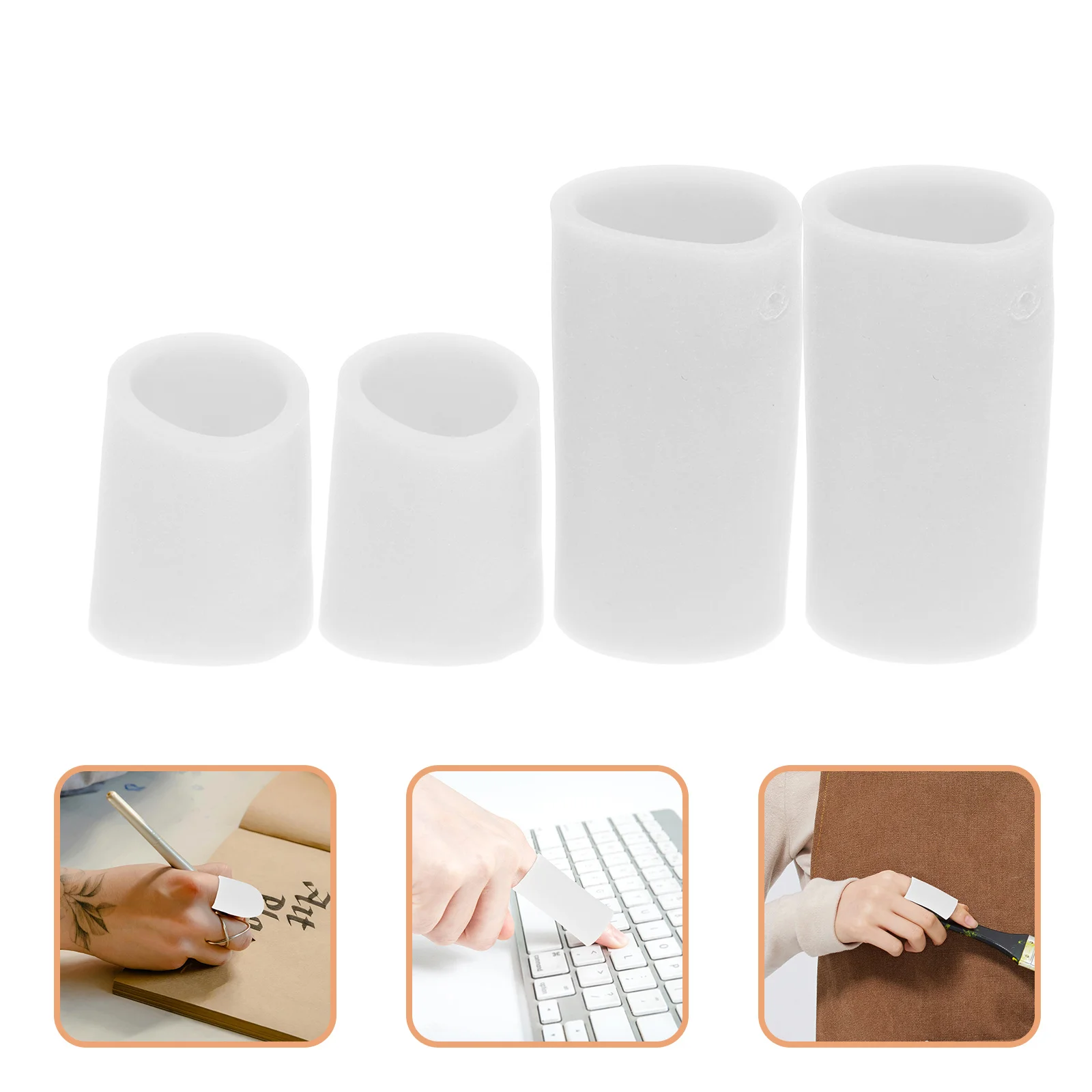 Silicone Finger Sleeves Thumb Protectors For Pain Relief Cracked Skin Reusable Finger Protection Covers For Writing Typing
Silicone Finger Sleeves Thumb Protectors For Pain Relief Cracked Skin Reusable Finger Protection Covers For Writing Typing