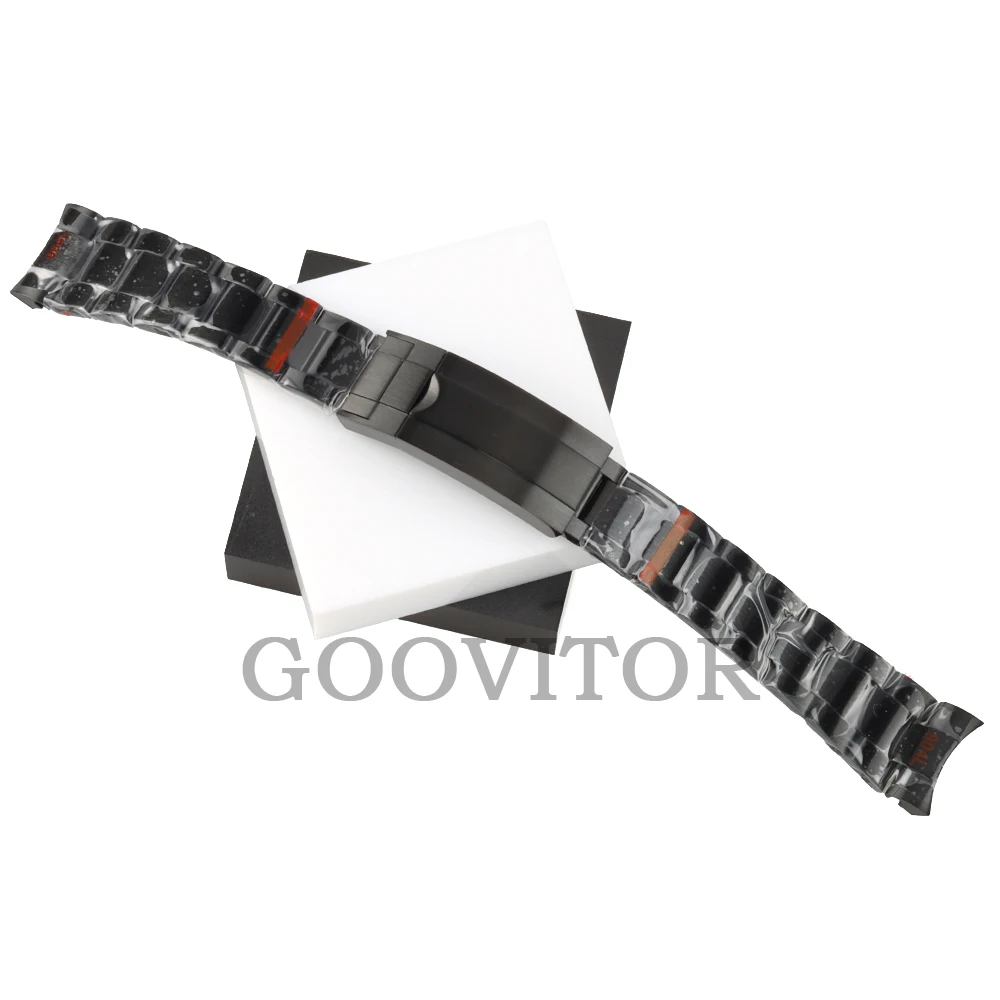 Black 20mm Solid Bracelet 316L Stainless Steel Brushed Oyster Bracelet Strap Fit Submariner GMT NH35 NH36 Watch Case
Black 20mm Solid Bracelet 316L Stainless Steel Brushed Oyster Bracelet Strap Fit Submariner GMT NH35 NH36 Watch Case