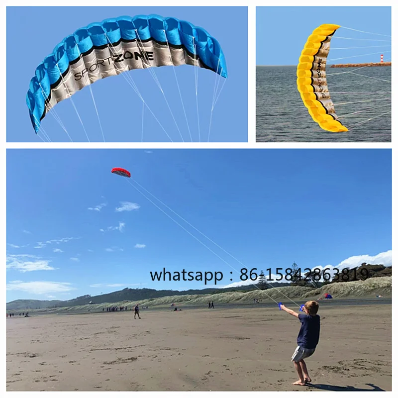 250cm Dual Line Stunt Power Kite Soft Kite Parafoil Kitesurf Fly Outdoor Fun Sports Professional Kites Beach Kites Factory Ikite
250cm Dual Line Stunt Power Kite Soft Kite Parafoil Kitesurf Fly Outdoor Fun Sports Professional Kites Beach Kites Factory Ikite