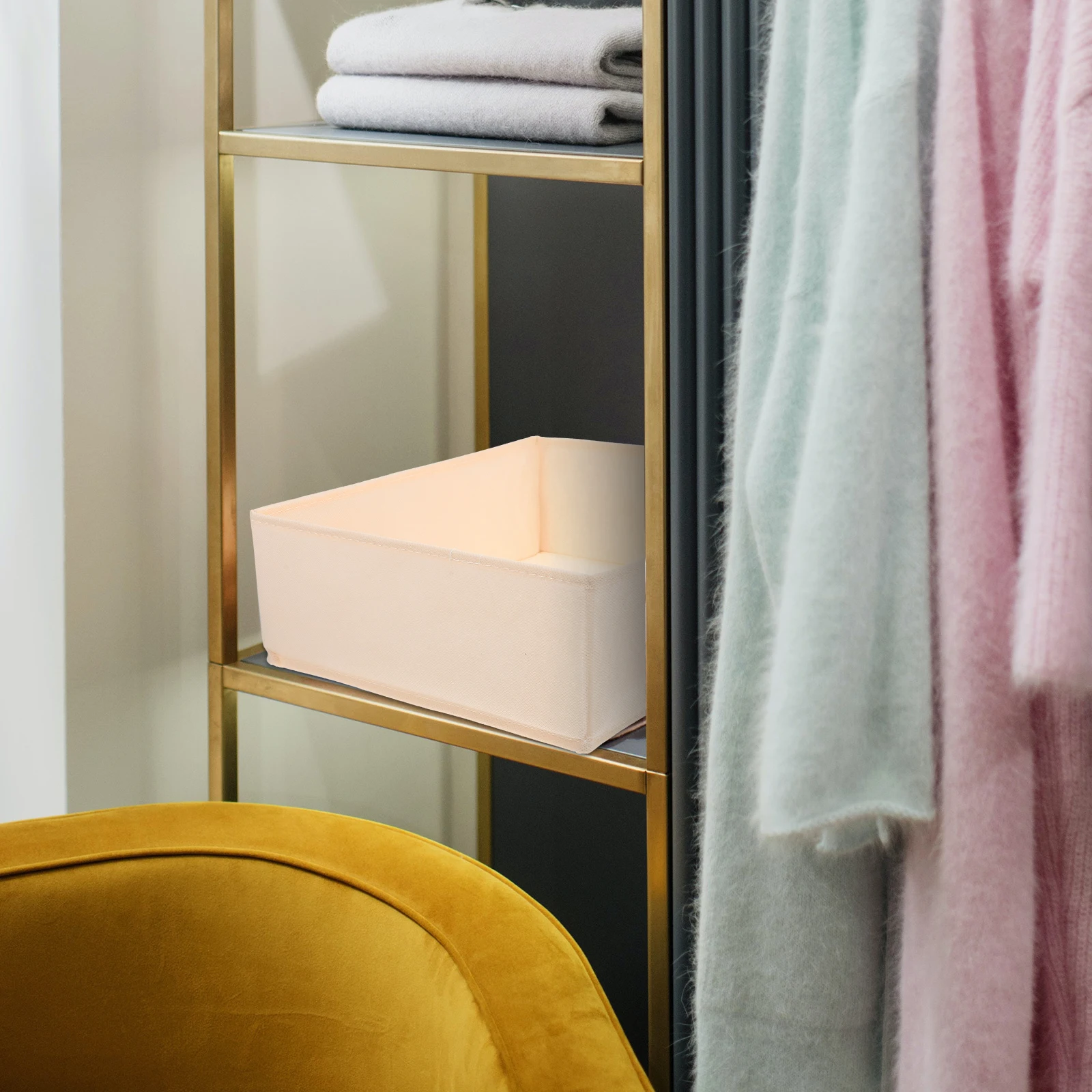 6pcs Underwear Wardrobe Clothes Containers Box Bra Clothes Organizer Nonwoven Fabric Drawer Foldable Wardrobe Container
6pcs Underwear Wardrobe Clothes Containers Box Bra Clothes Organizer Nonwoven Fabric Drawer Foldable Wardrobe Container