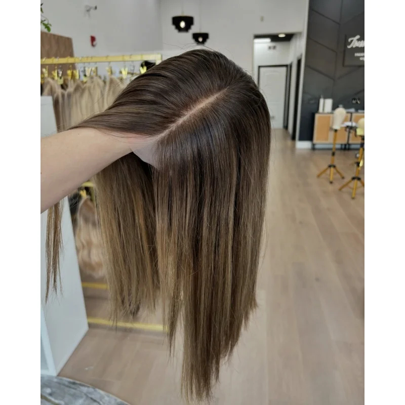 Синтетический парик BOB Ombre Коричневый передний парик из натурального волокна Высококачественный натуральный прямой парик со средней частью
Синтетический парик BOB Ombre Коричневый передний парик из натурального волокна Высококачественный натуральный прямой парик со средней частью