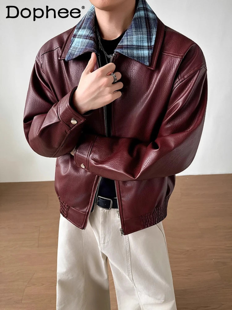 Men's 2025 Winter New Faux Two-Piece Fashion Faux Leather Jacket Coats Men's Padded Thickened Warm Long Sleeve Cotton Jackets
Men's 2025 Winter New Faux Two-Piece Fashion Faux Leather Jacket Coats Men's Padded Thickened Warm Long Sleeve Cotton Jackets