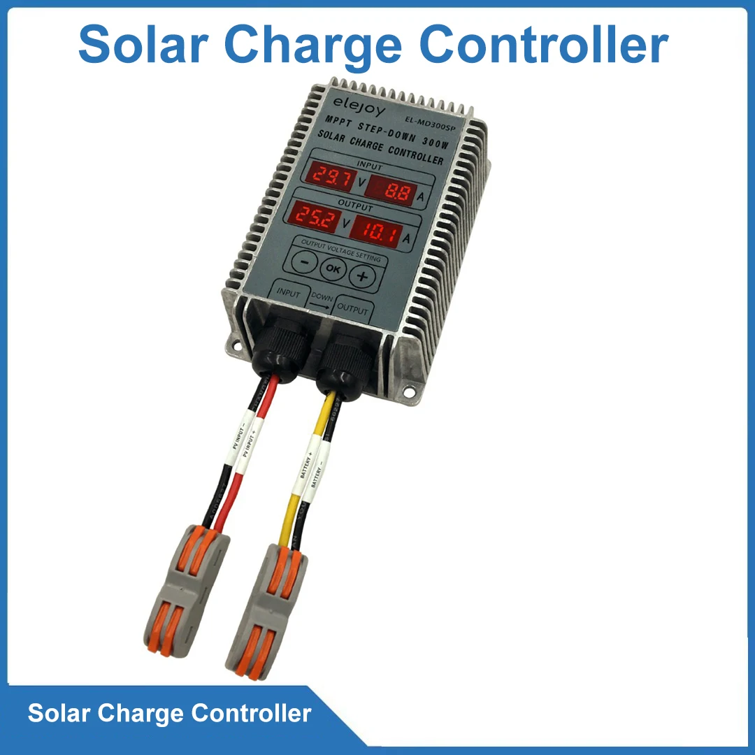 MPPT Solar Charge Controller 10-30V Adjustable Voltage LCD Display Step Down PV Regulator for Battery Solar Panel Charging
MPPT Solar Charge Controller 10-30V Adjustable Voltage LCD Display Step Down PV Regulator for Battery Solar Panel Charging