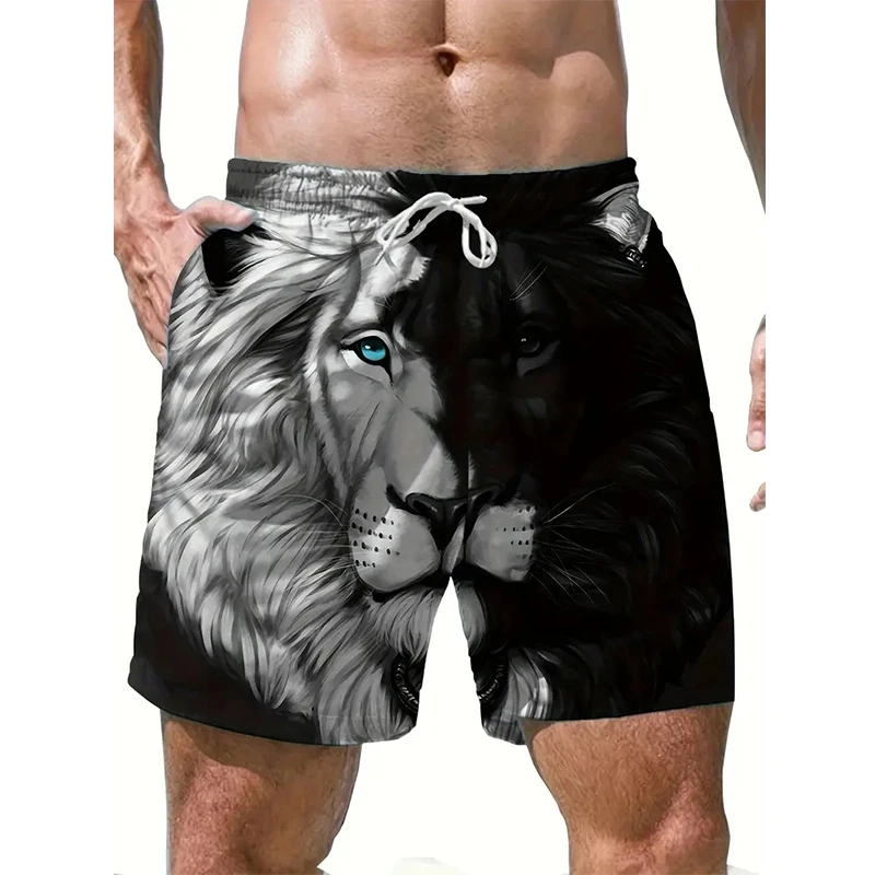 Men's Beach Shorts Lion Graphic Vintage Elastic Waist 3D Print Animal Breathable Short Pants Summer New Streetwear Shorts
Men's Beach Shorts Lion Graphic Vintage Elastic Waist 3D Print Animal Breathable Short Pants Summer New Streetwear Shorts