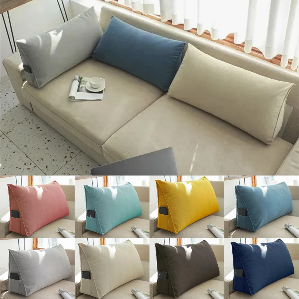 Soft Headboard Cushion Triangular Filler Long Pillow Reading Large Backrest Support Wedge Bed Daybed Comfort Rest Waist Pillow
Soft Headboard Cushion Triangular Filler Long Pillow Reading Large Backrest Support Wedge Bed Daybed Comfort Rest Waist Pillow