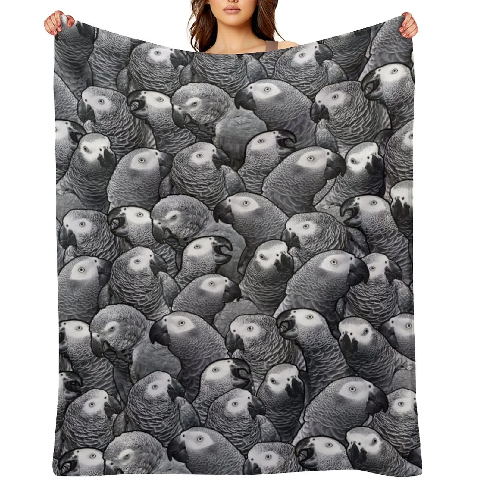 African Grey Parrot Pattern Throw Blanket Luxury Thermals For Travel Bed linens Vintage Blankets
African Grey Parrot Pattern Throw Blanket Luxury Thermals For Travel Bed linens Vintage Blankets