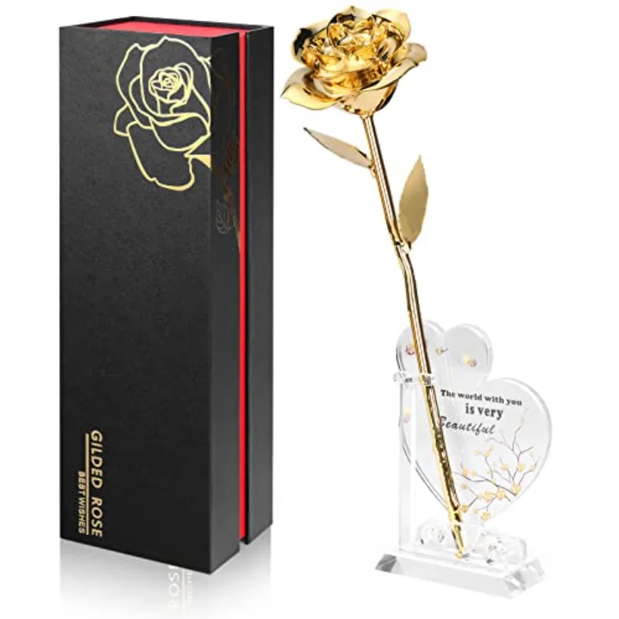 Gold Dipped Rose Real 24K Gold Rose Genuine One of a Kind Rose Hand Dipped in 24K Golden Roses Romantic Gifts for Women in Her
Gold Dipped Rose Real 24K Gold Rose Genuine One of a Kind Rose Hand Dipped in 24K Golden Roses Romantic Gifts for Women in Her