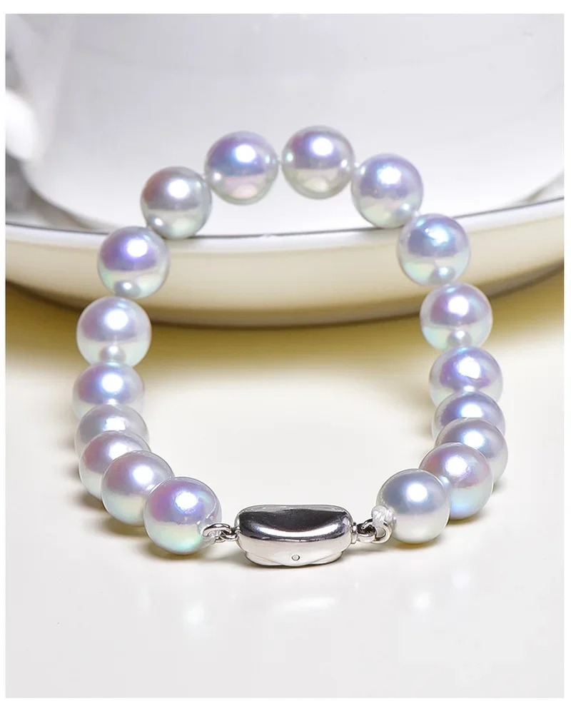 Elegant 7.5"10-11mm Natural Sea Genuine White Round Pearl Bracelet For Woman Charm Bracelet
Elegant 7.5"10-11mm Natural Sea Genuine White Round Pearl Bracelet For Woman Charm Bracelet