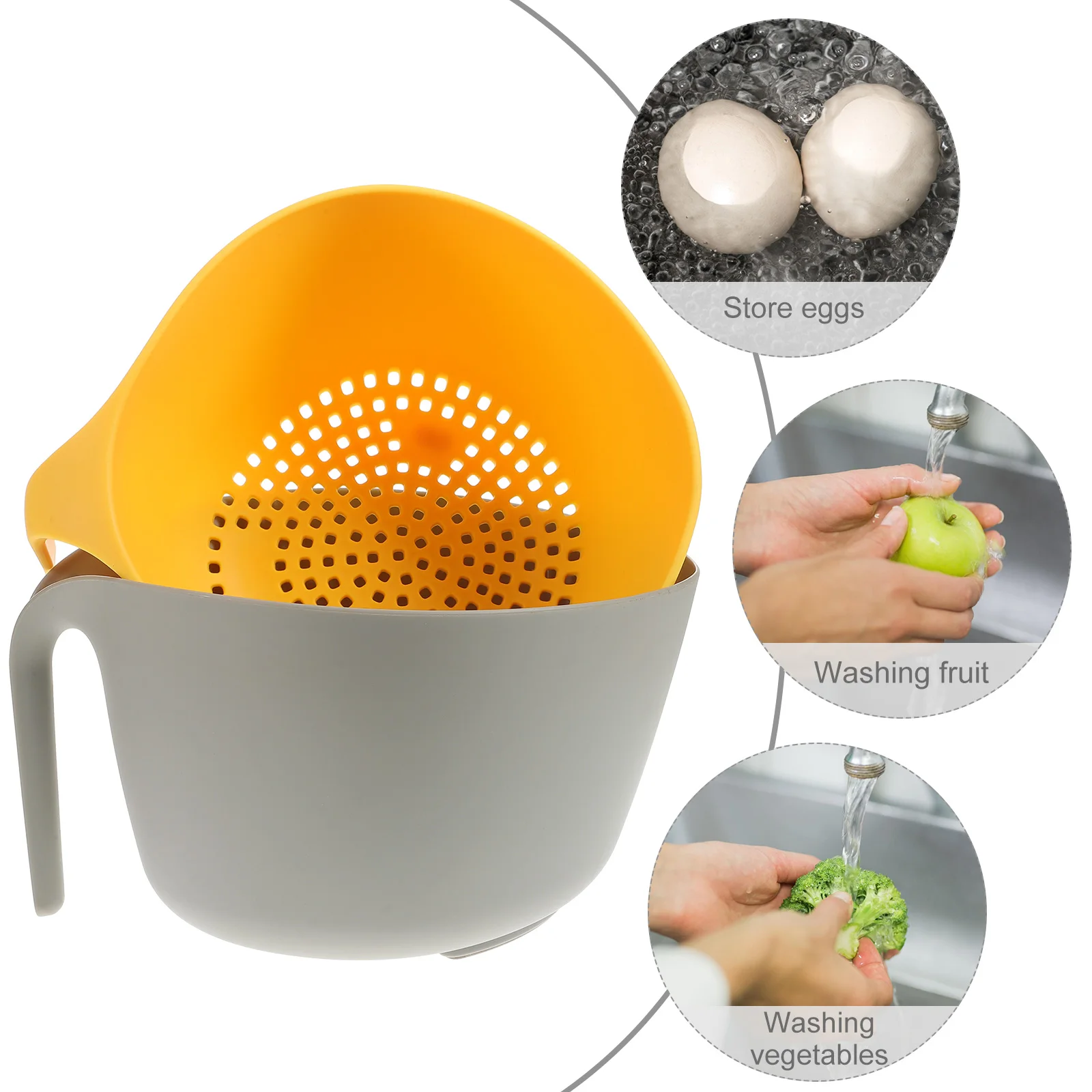 1pc Drain Basket PP Material Safe Healthy Food Grade Kitchen Fruit Strainer Wash Vegetables Double Layer Design Collect Water
1pc Drain Basket PP Material Safe Healthy Food Grade Kitchen Fruit Strainer Wash Vegetables Double Layer Design Collect Water