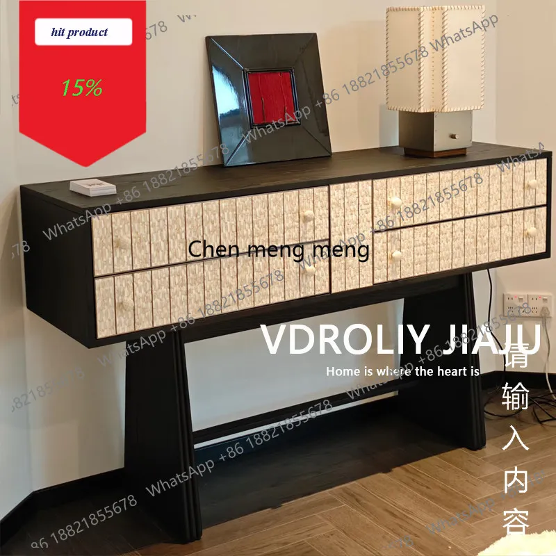 M45 Medieval style solid wood shell porch cabinet living room living room decoration table wabi sandy wind dressing table
M45 Medieval style solid wood shell porch cabinet living room living room decoration table wabi sandy wind dressing table