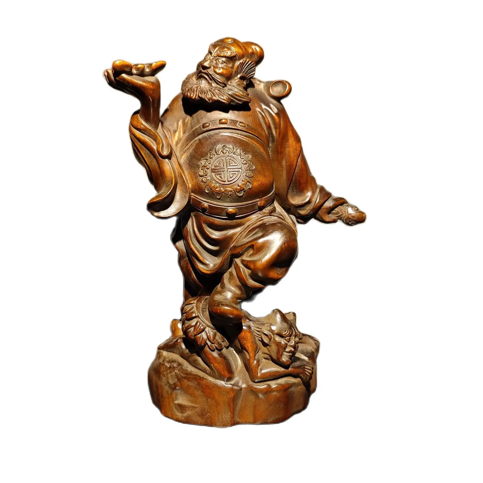 vintage Chinese wood Carved Statue Sculpture home decor Ghostbuster Zhong Kui desk Study souvenir hobby collect
vintage Chinese wood Carved Statue Sculpture home decor Ghostbuster Zhong Kui desk Study souvenir hobby collect