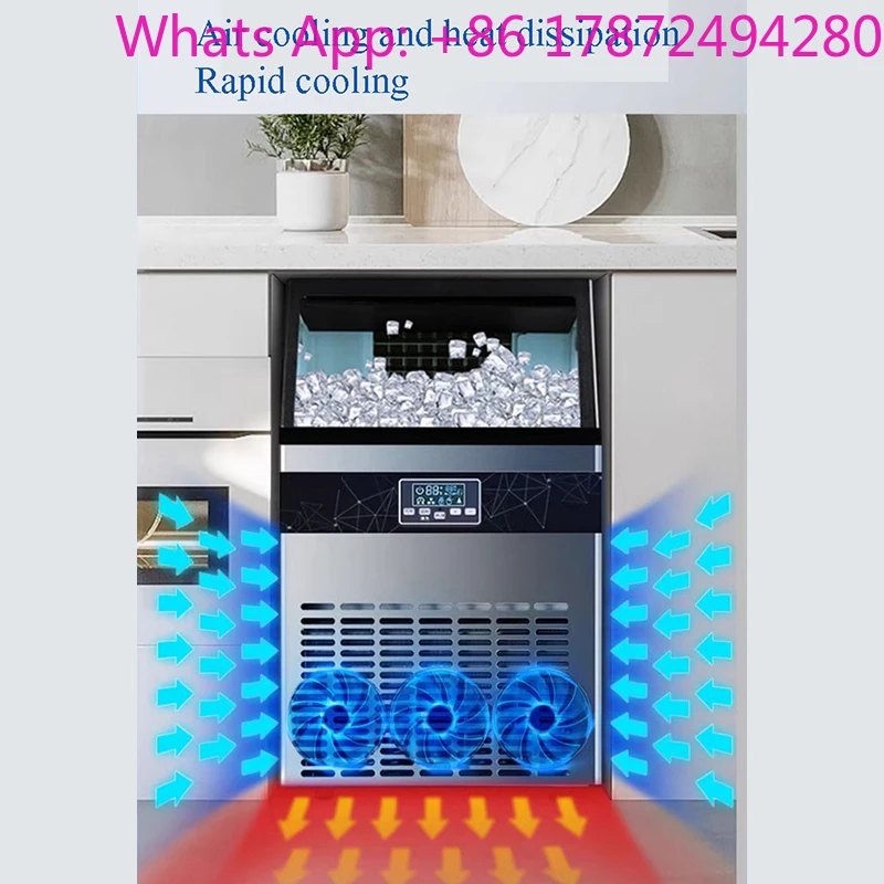 Commercial Ice Maker Machine with 100 lbs/Day Capacity 24-Hour Timer Ice Thickness Control Ideal Hotels Restaurants Bars
Commercial Ice Maker Machine with 100 lbs/Day Capacity 24-Hour Timer Ice Thickness Control Ideal Hotels Restaurants Bars