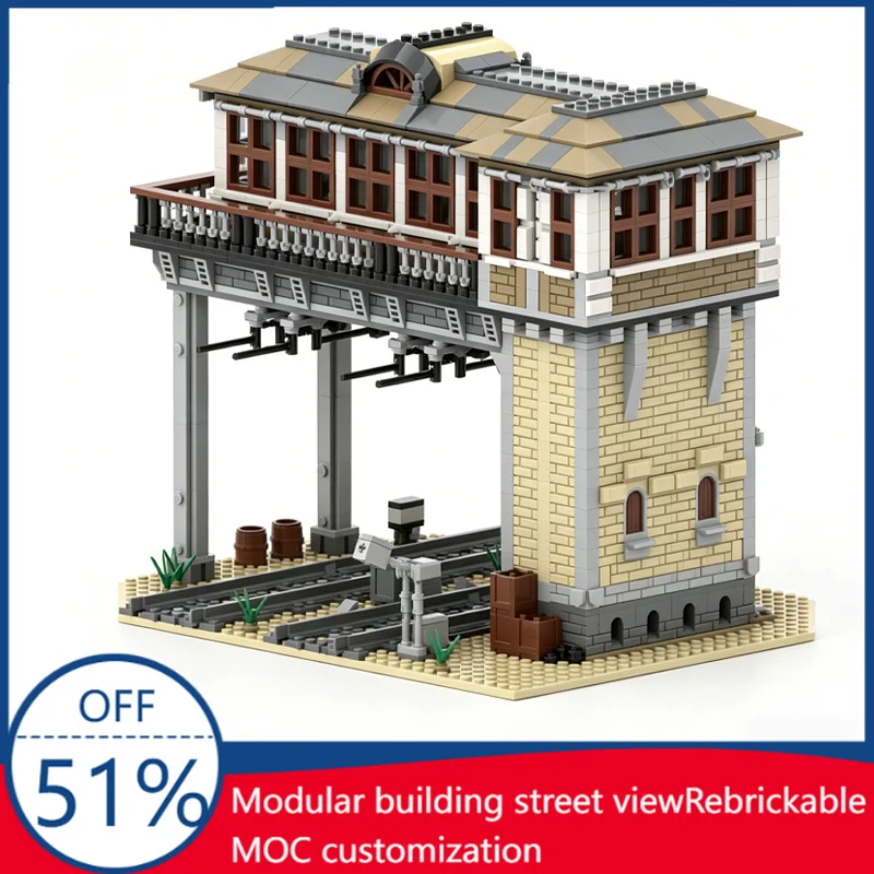 2229Pcs Vintage Railway Switch Tower Building Model Blocks Educational Diy Assembly Toy Gift For Train Scene Layout Collection
2229Pcs Vintage Railway Switch Tower Building Model Blocks Educational Diy Assembly Toy Gift For Train Scene Layout Collection