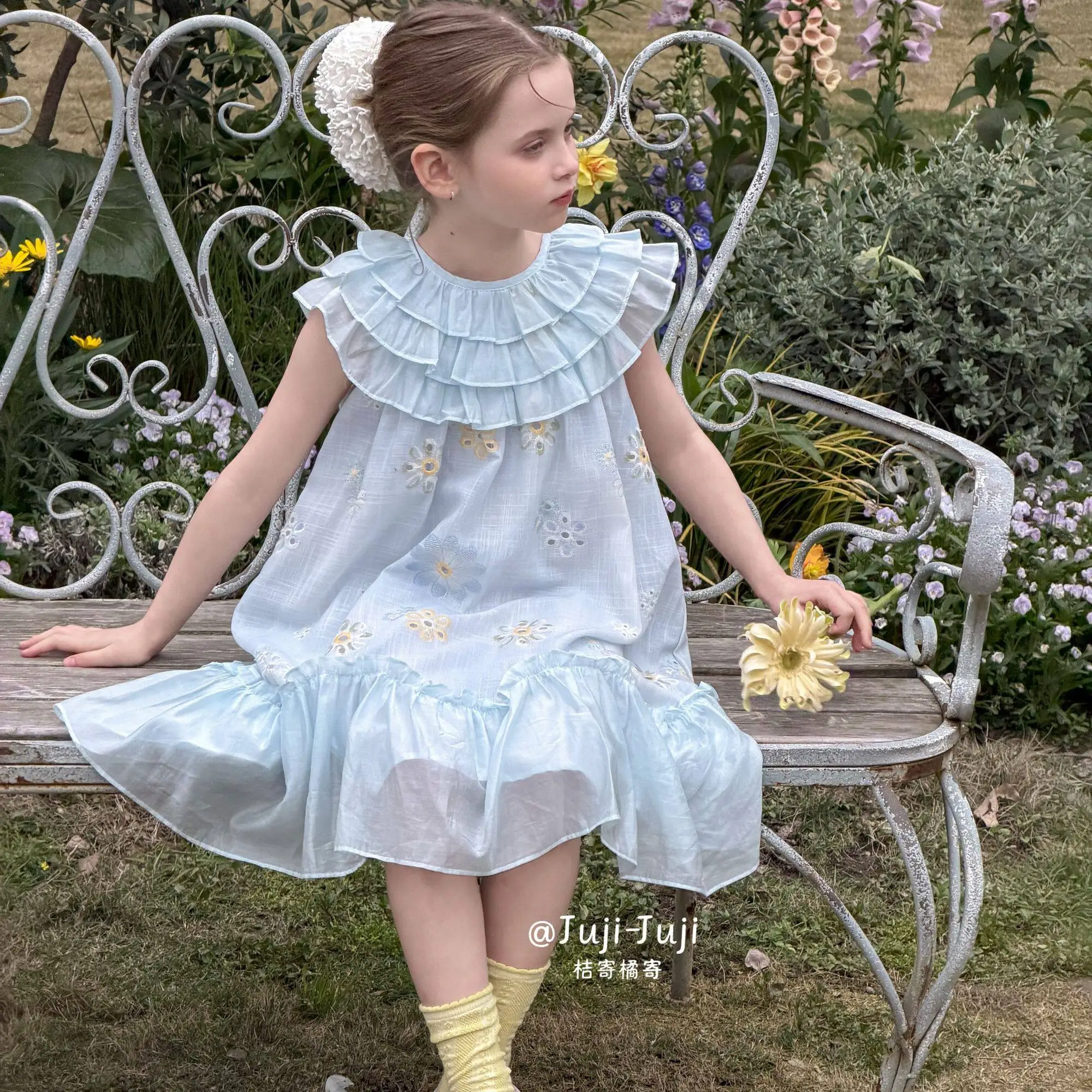 2026 Sweet Summer New Girl French Forest Sweet Children's Little Flying Sleeve Dress
2026 Sweet Summer New Girl French Forest Sweet Children's Little Flying Sleeve Dress