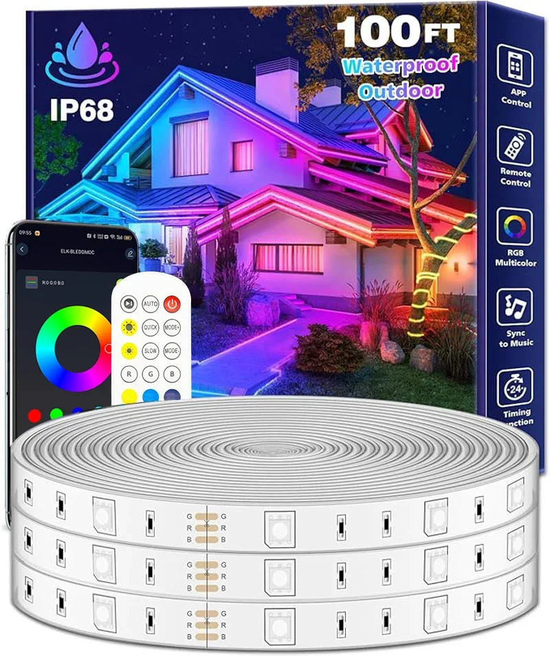 Outdoor Lighting Led Strip 24V 10M 30M 50 Meters Rgb Ip68 Waterproof Led Light With App And Remote Control For Deck Garden Pool
Outdoor Lighting Led Strip 24V 10M 30M 50 Meters Rgb Ip68 Waterproof Led Light With App And Remote Control For Deck Garden Pool