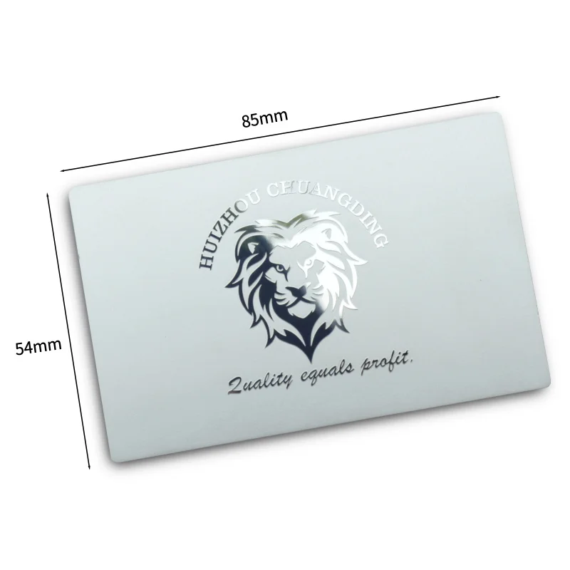 50pcs a lot custom Etched Stainless Steel Metal Business Personal Card ID card ,we have different colors material for you
50pcs a lot custom Etched Stainless Steel Metal Business Personal Card ID card ,we have different colors material for you