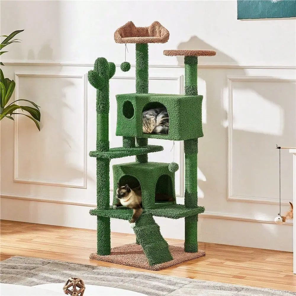 1PC Cactus Cat Tree Cat Tower Cat Furniture With Condo And Perch
1PC Cactus Cat Tree Cat Tower Cat Furniture With Condo And Perch