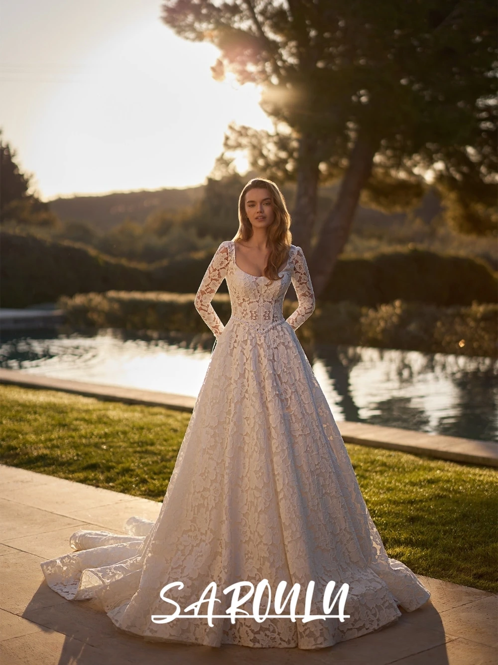 Princess A Line Wedding Dress, Fully Appliques Lace Bridal Gown, Customized Graceful Romantic Pearl Long Bride Wear, New Arrival
Princess A Line Wedding Dress, Fully Appliques Lace Bridal Gown, Customized Graceful Romantic Pearl Long Bride Wear, New Arrival