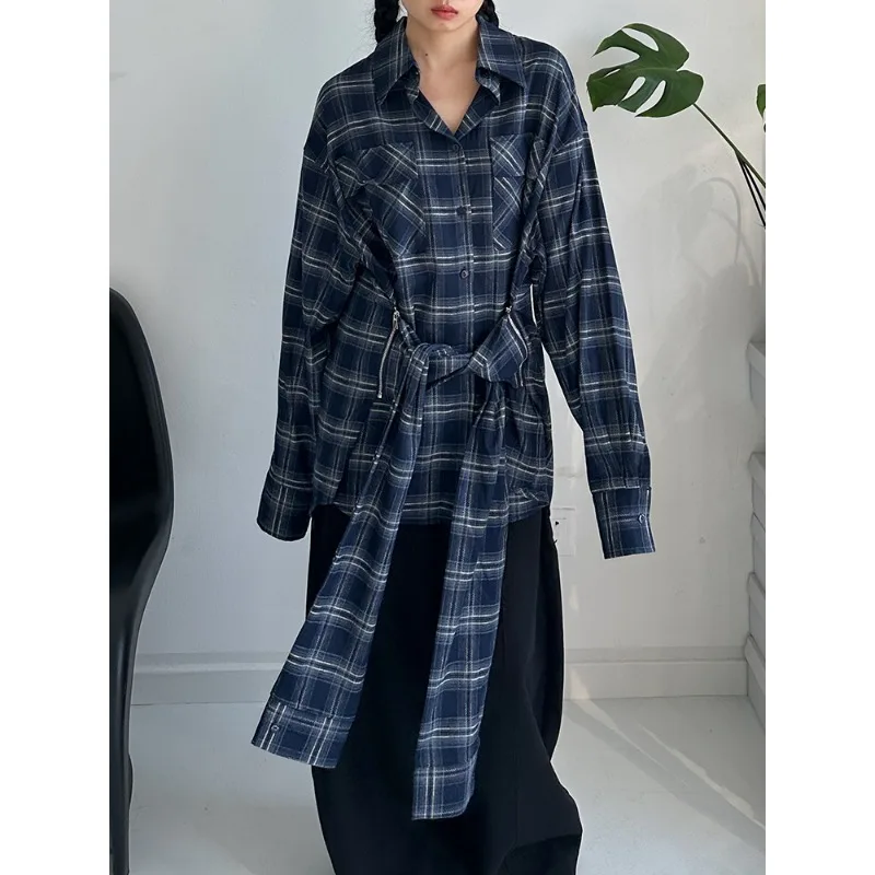 SuperAen Detachable Lace-up Plaid Shirt for Women Autumn New Vintage Loose and Casual Single-breasted Shirts
SuperAen Detachable Lace-up Plaid Shirt for Women Autumn New Vintage Loose and Casual Single-breasted Shirts