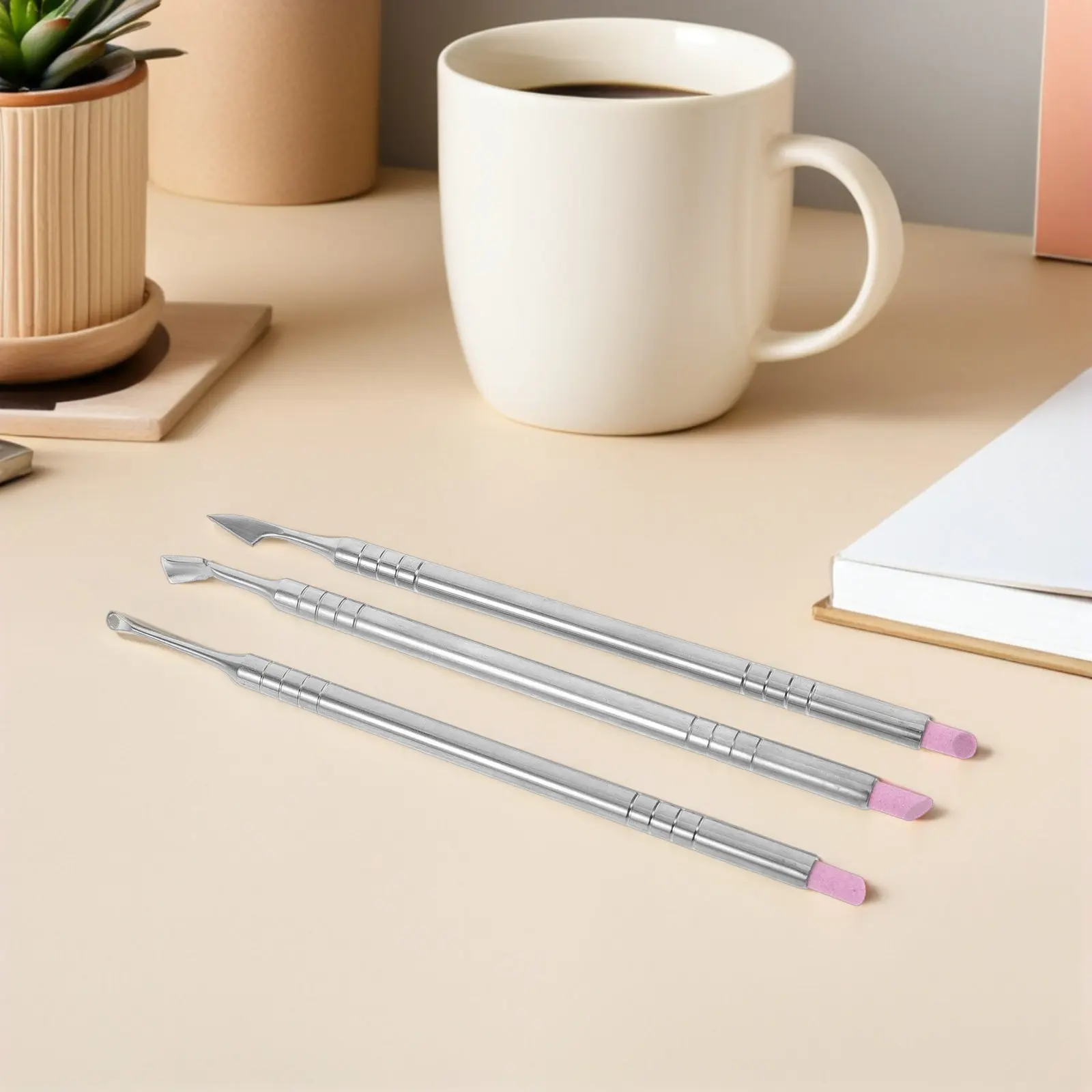 1Set Premium Manicure Nail Care Tools Set Dual-Ended Metal Cuticle Pusher Mirror Finish Salon Grade with 3 Pushers 6 Stone
1Set Premium Manicure Nail Care Tools Set Dual-Ended Metal Cuticle Pusher Mirror Finish Salon Grade with 3 Pushers 6 Stone