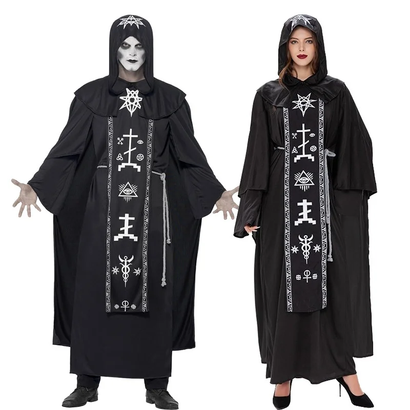 Bla Evil Wizard Robe Couple Sle Performance Clothes Men's Long Coat Chinese Production Summer 2025 Stage Costume
Bla Evil Wizard Robe Couple Sle Performance Clothes Men's Long Coat Chinese Production Summer 2025 Stage Costume