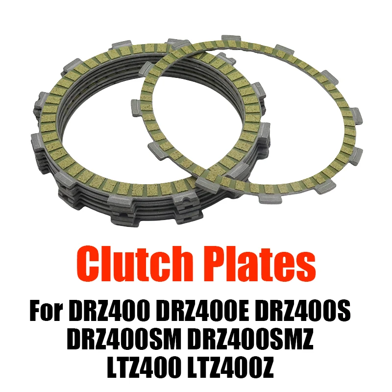 For SUZUKI DRZ400 DRZ400E DRZ400S DRZ400SM DRZ400SMZ LTZ400 LTZ400Z Clutch Friction Plates Kit Motorcycle Replacement Parts
For SUZUKI DRZ400 DRZ400E DRZ400S DRZ400SM DRZ400SMZ LTZ400 LTZ400Z Clutch Friction Plates Kit Motorcycle Replacement Parts