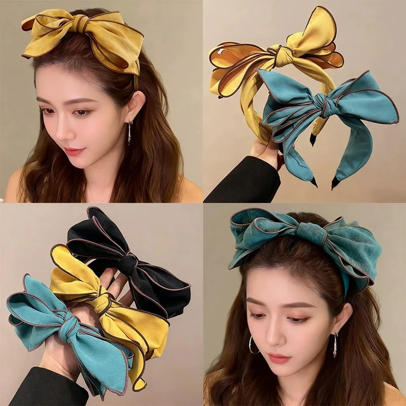 Korean-Style Multi-Layer Bow Headband for Women Oversized High-Crown Versatile Fabric Hairband Elegant Hair Accessory Hairclip
Korean-Style Multi-Layer Bow Headband for Women Oversized High-Crown Versatile Fabric Hairband Elegant Hair Accessory Hairclip