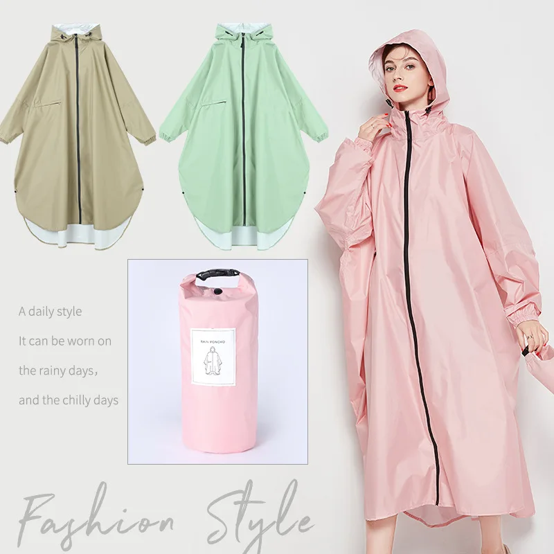 Fashion Women Long Raincoat Lightweight Waterproof Breathable Oversized Hooded Rain Poncho Japanese Outdoor Hiking Rainwear
Fashion Women Long Raincoat Lightweight Waterproof Breathable Oversized Hooded Rain Poncho Japanese Outdoor Hiking Rainwear