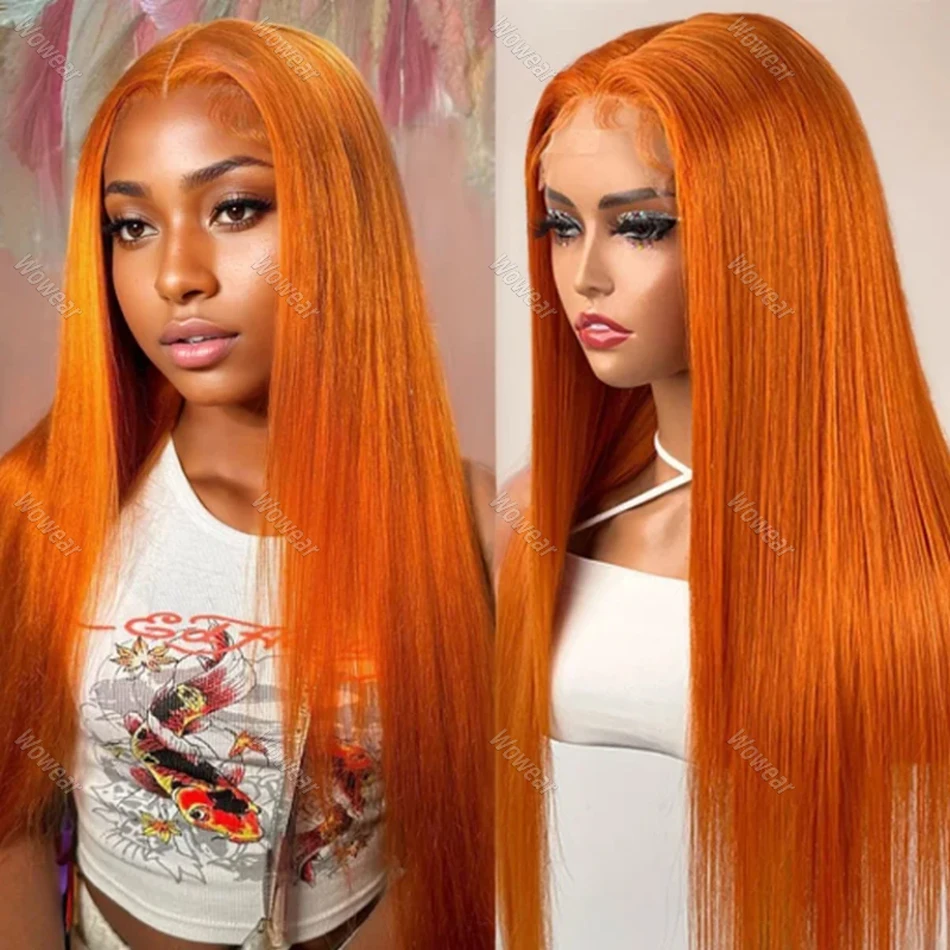 200 Density 13x6 HD Transparent Lace Front Human Hair Frontal Wigs 100% Natural Hair Ginger Straight Wigs For Women
200 Density 13x6 HD Transparent Lace Front Human Hair Frontal Wigs 100% Natural Hair Ginger Straight Wigs For Women