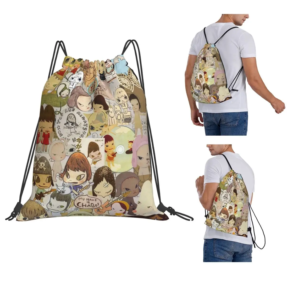 Yoshitomo Nara Backpacks Portable Drawstring Bags Sports Bag Book Bags for Travel School
Yoshitomo Nara Backpacks Portable Drawstring Bags Sports Bag Book Bags for Travel School