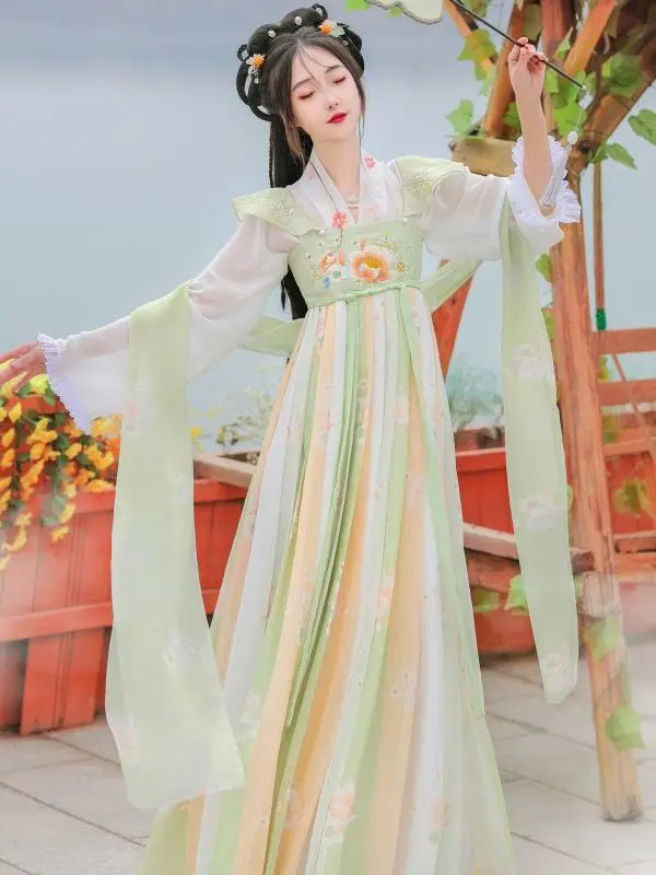 Hanfu Women Dress Chinese Traditional Tang Dynasty Female Ancient Costume Daily Fairy Elegant Woman Chinese Dresses
Hanfu Women Dress Chinese Traditional Tang Dynasty Female Ancient Costume Daily Fairy Elegant Woman Chinese Dresses