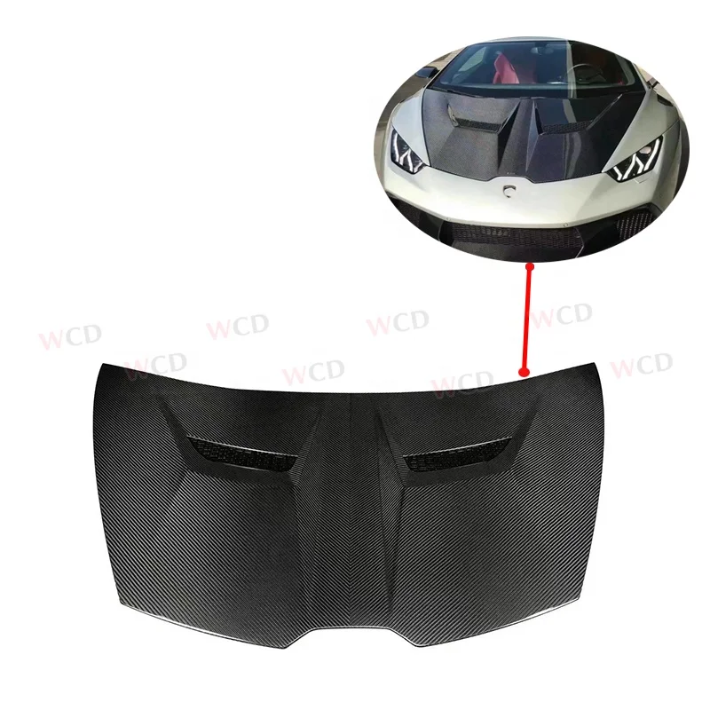 High Quality Real Carbon Fiber Hood for Lamborghini Huracan LP610 LP580 Glass Cover Engine Hood
High Quality Real Carbon Fiber Hood for Lamborghini Huracan LP610 LP580 Glass Cover Engine Hood