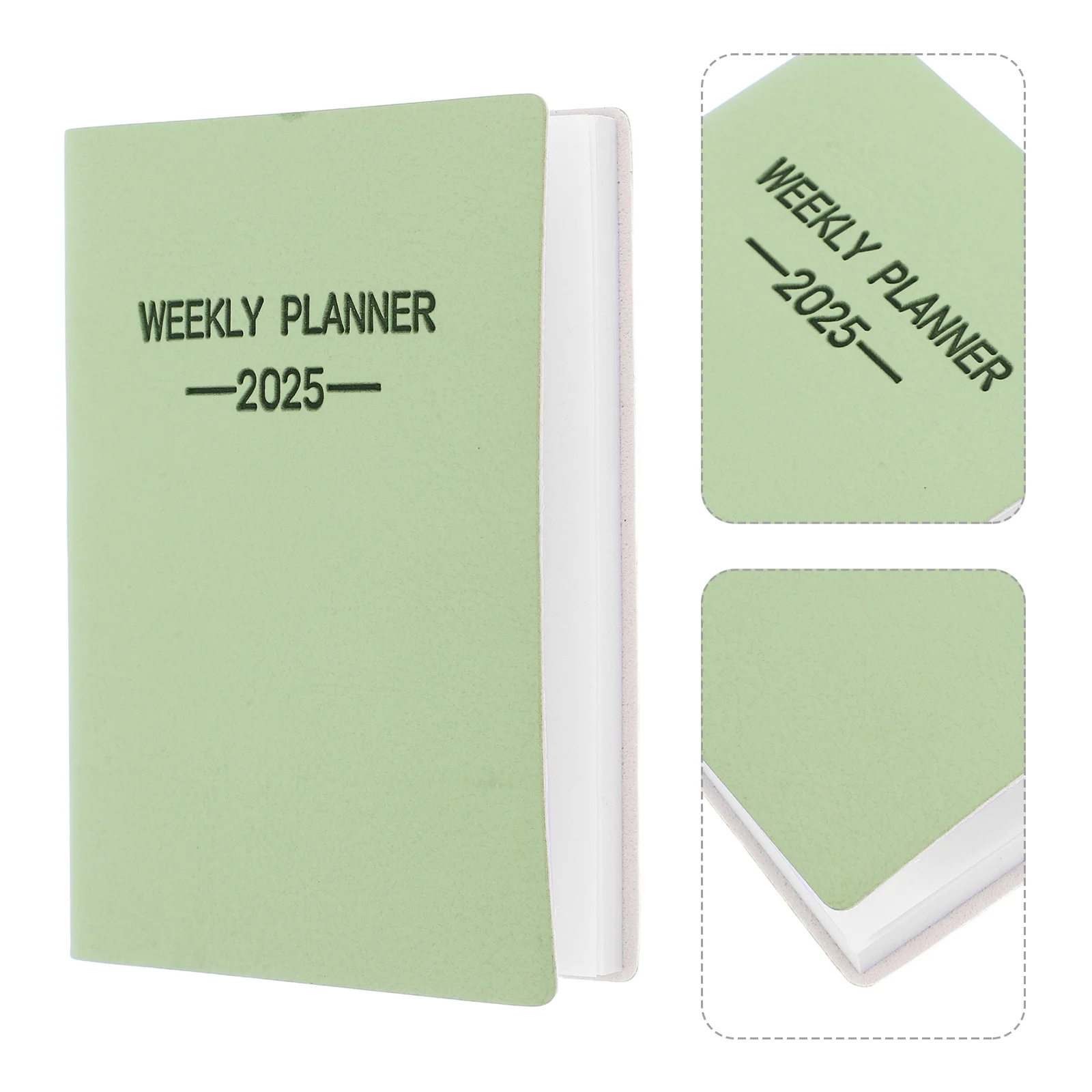 Pocket Weekly Planner 2025 Mini Monthly Calendar Notebook Thick Paper Binding Light Green Portable Office Home Supplies
Pocket Weekly Planner 2025 Mini Monthly Calendar Notebook Thick Paper Binding Light Green Portable Office Home Supplies