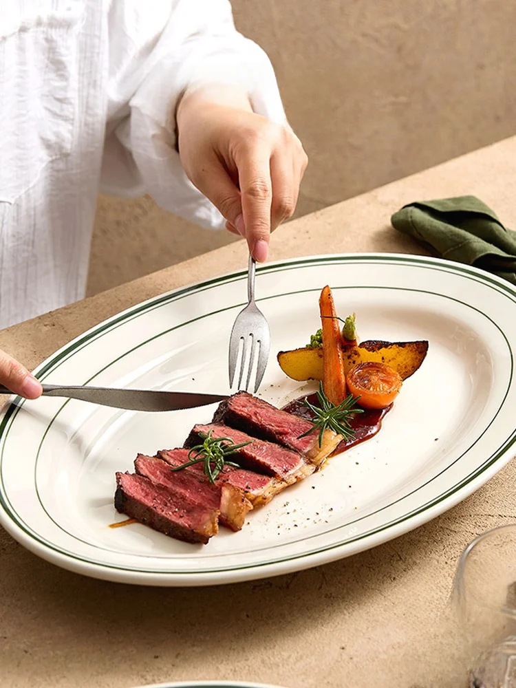 High Temperature Resistant Ceramic Plate for Steak in Western Restaurant Oven Special JOJOS L PD Unbranded Restaurantware
High Temperature Resistant Ceramic Plate for Steak in Western Restaurant Oven Special JOJOS L PD Unbranded Restaurantware