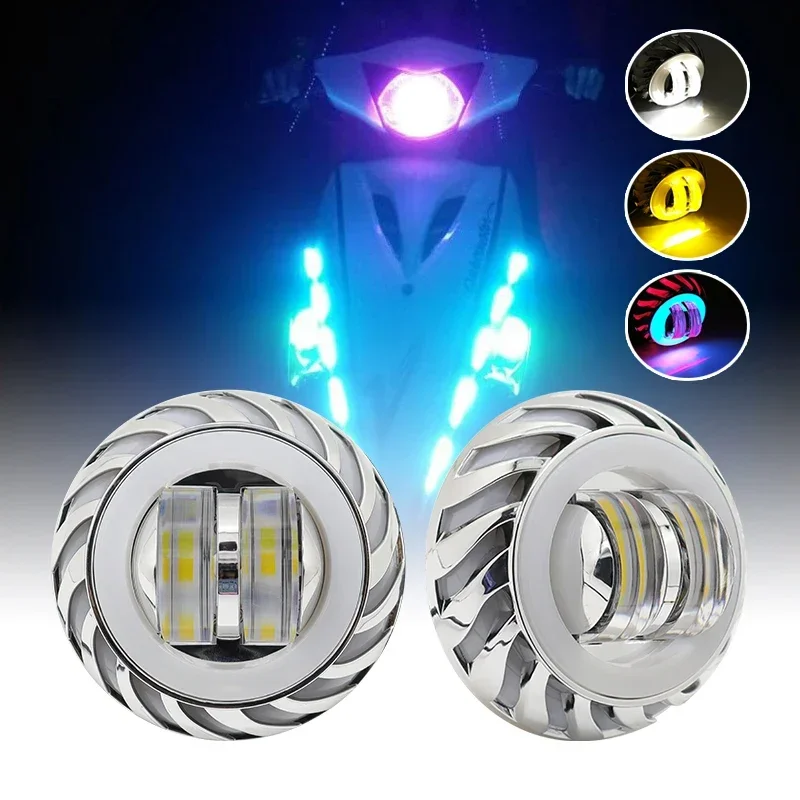 Car Motorcycle 4800LM Headlight LED Angel Devil Eyes Headlight Projector Lens High/Low Beam Strobe Spotlight DRL Dual Halo Lamp
Car Motorcycle 4800LM Headlight LED Angel Devil Eyes Headlight Projector Lens High/Low Beam Strobe Spotlight DRL Dual Halo Lamp