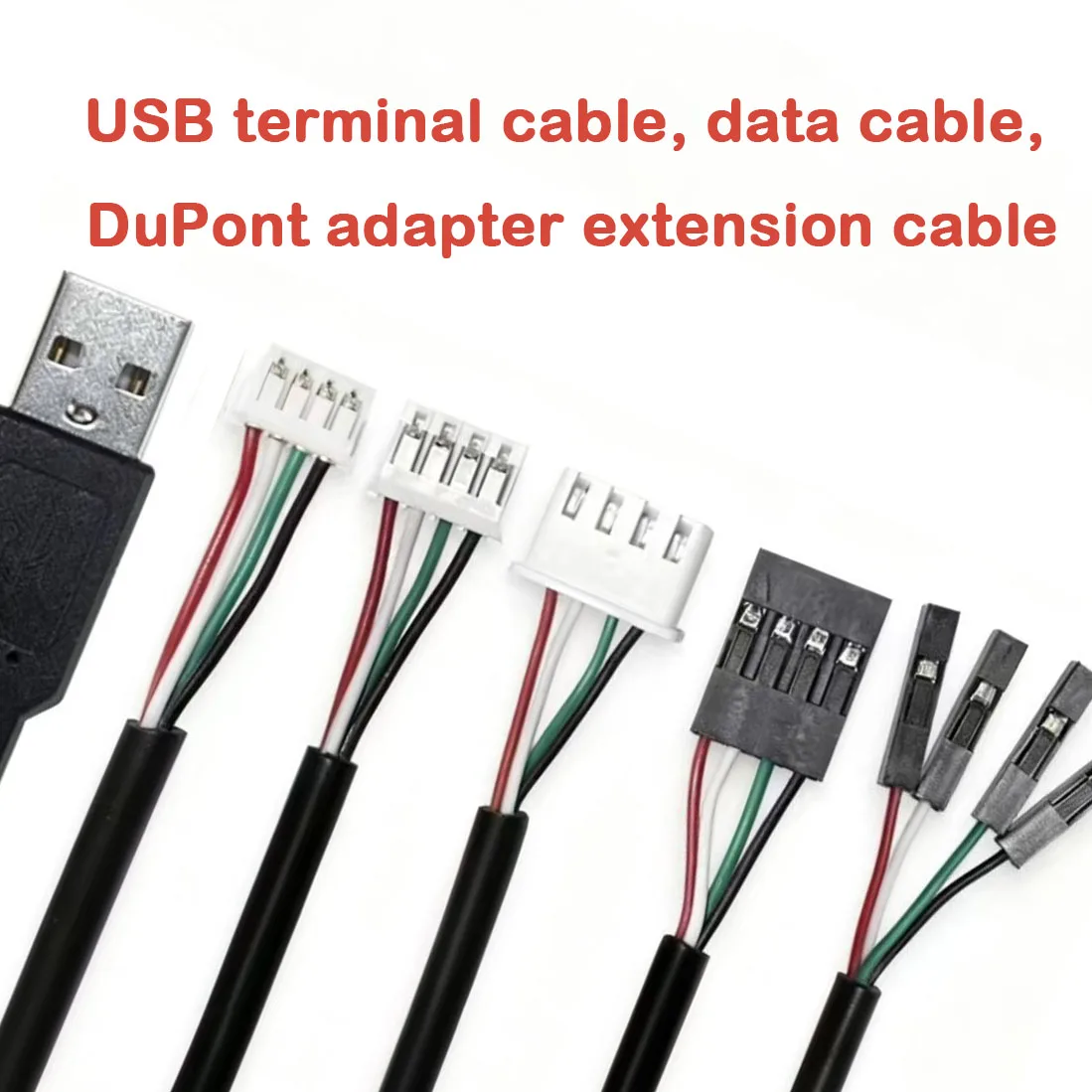USB terminal cable data cable 1.25/PH2.0/XH2.54-4P DuPont adapter extension cable
USB terminal cable data cable 1.25/PH2.0/XH2.54-4P DuPont adapter extension cable