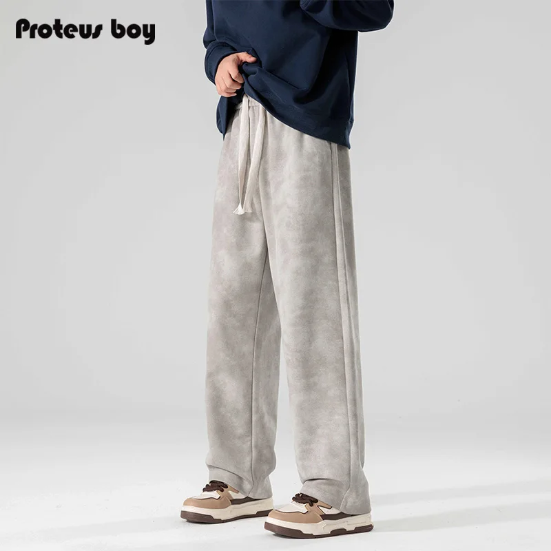 ProteusBoy American Retro Suede Outdoor Sports Straight Leg Wide Leg Dstring Casual Long Trousers 867 Casual Pants
ProteusBoy American Retro Suede Outdoor Sports Straight Leg Wide Leg Dstring Casual Long Trousers 867 Casual Pants