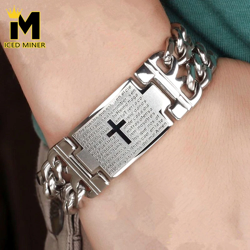Icedminer 20mm 316L Stainless Steel Bracelets For Men No Fade Gold Silver Black Color Bracelet Hand Chain Bangles Gothic Jewelry
Icedminer 20mm 316L Stainless Steel Bracelets For Men No Fade Gold Silver Black Color Bracelet Hand Chain Bangles Gothic Jewelry